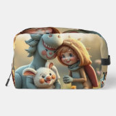 „Magische Freunde im Blütenland“ Waschbeutel (Rückseite)