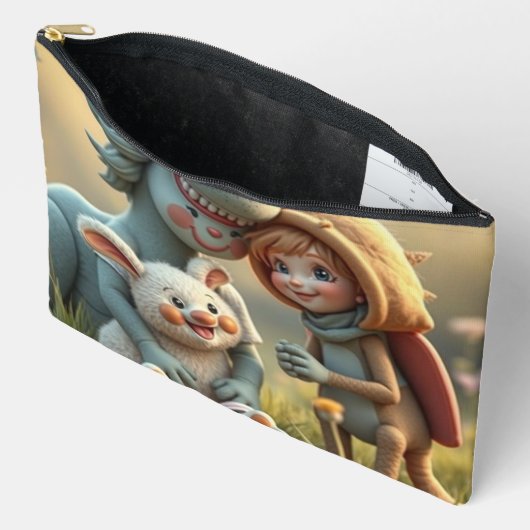 „Magische Freunde im Blütenland“ Zubehörtasche (Offen)