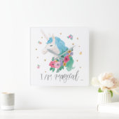 Magische Freunde IV | Ich bin magisch Quadratische Wanduhr (Zuhause)