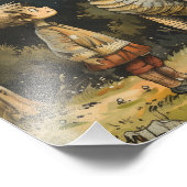 Magische Freundschaft: Dragon und Child AI generie Fotodruck (Ecke)