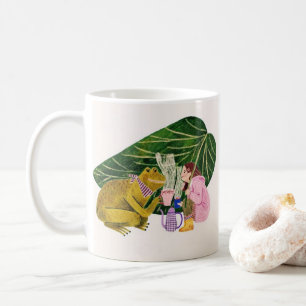 Magische Frog- & Girl-Kaffee-Tasse - Cosy Kind_Ons Kaffeetasse