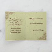 Magische Frohe Festtage Feiertagskarte (Innenseite)