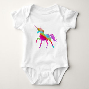 Magische funkelnd Regenbogenpresse Baby Strampler