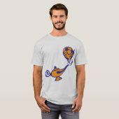 Magische Fußball-Spielball-Player-Lampe T-Shirt (Vorne ganz)