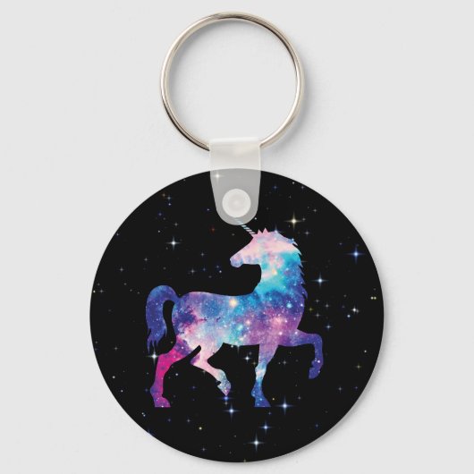 Magische Galaxie Einhorn Schlüsselanhänger (Vorderseite)
