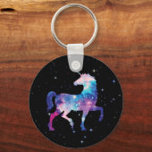 Magische Galaxie Einhorn Schlüsselanhänger (Vorderseite)