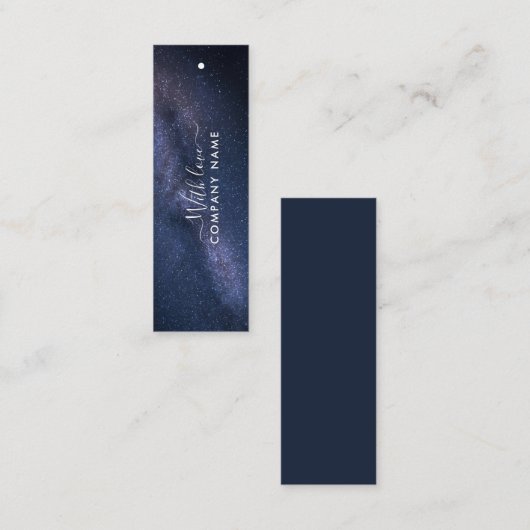 Magische Galaxie-Geschenketiketten Mini Visitenkarte (Vorne/Hinten)
