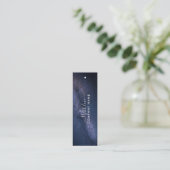 Magische Galaxie-Geschenketiketten Mini Visitenkarte (Stehend Vorderseite)