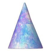 Magische Galaxie: Pink Blue Star Print Partyhütchen (Rechts)