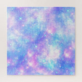 Magische Galaxie: Pink Blue Star Print Puzzle (Vertikal)