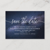 Magische Galaxie Save the Date Begleitkarte (Vorderseite)