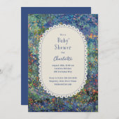 Magische Gartenhandbemalt Babydusche Einladung (Vorne/Hinten)