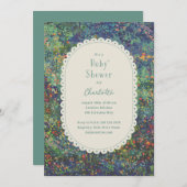 Magische Gartenhandbemalt Kinderdusche Einladung (Vorne/Hinten)