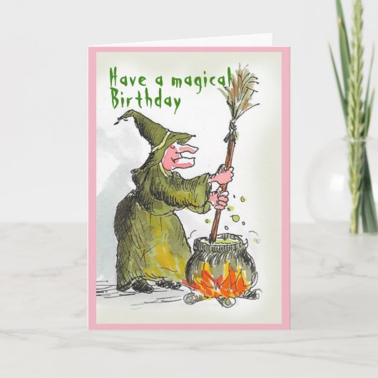 Magische Geburtskarte Karte (Vorderseite)