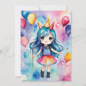 Magische Geburtstagsfeier Einladung (Vorderseite)