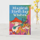 Magische Geburtstagsgitarre spielt Pilz Karte (Gelbe Blume)