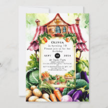 Magische Gemüse Bauern Markt Geburtstag