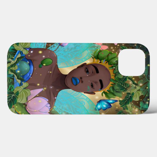 Magische Geschichte einer schwarzen afrikanischen Case-Mate iPhone Hülle (Rückseite (Horizontal))