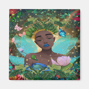 Magische Geschichte einer schwarzen afrikanischen Magnet