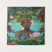 Magische Geschichte einer schwarzen afrikanischen  Wandteppich (Vorderseite)