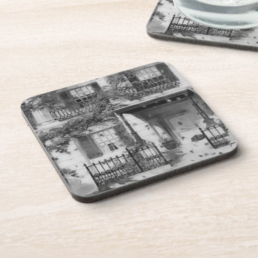 Magische Getränkeabdeckung im Herbst Getränkeuntersetzer (Linke Seite)