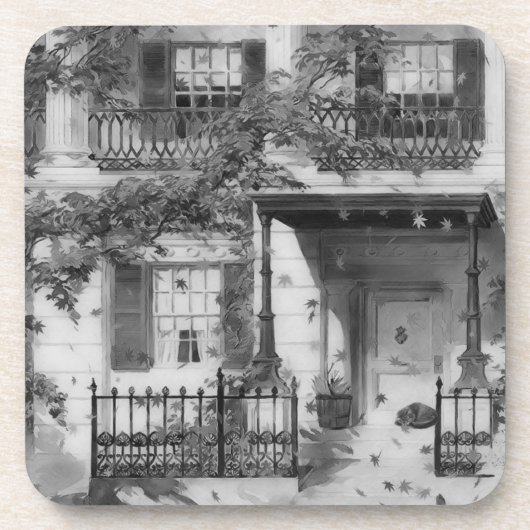 Magische Getränkeabdeckung im Herbst Getränkeuntersetzer (Vorderseite)