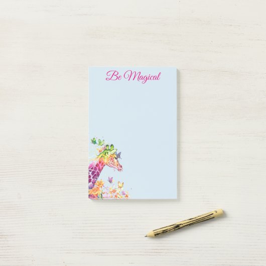 Magische Giraffe-Post-it-Hinweise Post-it Klebezettel (Auf Schreibtisch)