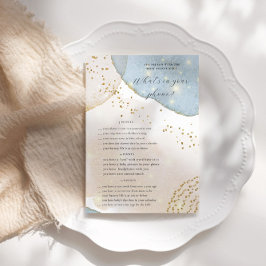 Magische Glitzer Baby Dusche Telefonkarte