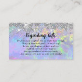 Magische Glitzer Flitterwochen wünschen gut Begleitkarte (Vorderseite)