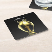 Magische Glühwürmchen in der Kirche.personalisiert Rechteckiger Pappuntersetzer (angewinkelt)