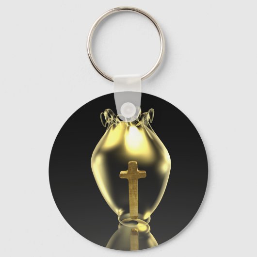 Magische Glühwürmchen in der Kirche.personalisiert Schlüsselanhänger (Vorderseite)