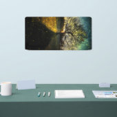 Magische Glühwürmchen, traumhafte Landschaft Banner (Messe)