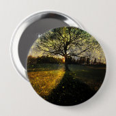 Magische Glühwürmchen, traumhafte Landschaft Button (Vorne & Hinten)