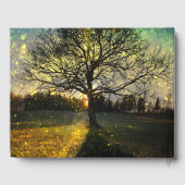 Magische Glühwürmchen, traumhafte Landschaft Gästebuch (Rückseite)