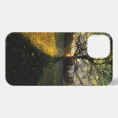 Magische Glühwürmchen, traumhafte Landschaft iPhone Hülle (Rückseite (Horizontal))