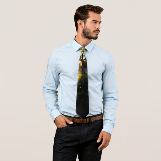 Magische Glühwürmchen, traumhafte Landschaft Krawatte (Beispiel)