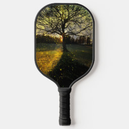 Magische Glühwürmchen, traumhafte Landschaft Pickleball Schläger