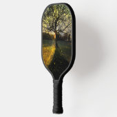 Magische Glühwürmchen, traumhafte Landschaft Pickleball Schläger (Links)