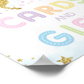 Magische Gold Einhorn / Karten & Geschenke Geburts Poster (Ecke)