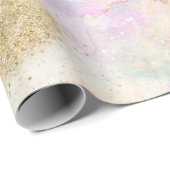 Magische Goldküche & Nebula Abstrakte Kunst Geschenkpapier (Rolleneckpunkt)