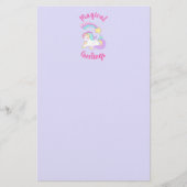Magische Grüße Unicorn & Shooting Star Briefpapier (Vorderseite)