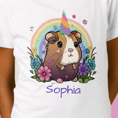 Magische Guinea Schweineinhorn, Personalisierter N T-Shirt