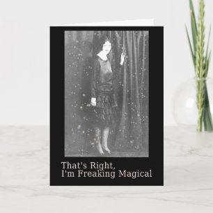 Magische Halloween-Karte frieren Karte