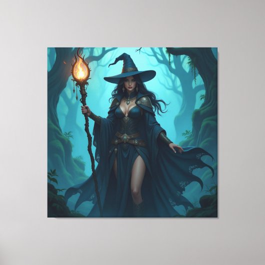 Magische Halloween-Nacht  Leinwanddruck (Vorderseite)