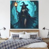 Magische Halloween-Nacht  Leinwanddruck (Insitu (Schlafzimmer))