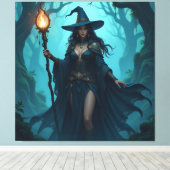 Magische Halloween-Nacht  Leinwanddruck (Insitu (Holzboden))