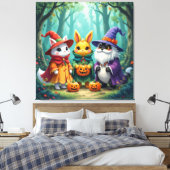 Magische Halloween-Nacht  Leinwanddruck (Insitu (Schlafzimmer))