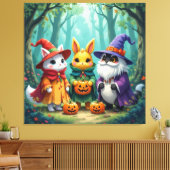 Magische Halloween-Nacht  Leinwanddruck (Insitu (Wohnzimmer))