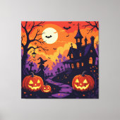 Magische Halloween-Nacht  Leinwanddruck (Vorderseite)