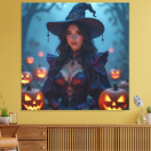 Magische Halloween-Nacht  Leinwanddruck (Insitu (Wohnzimmer))